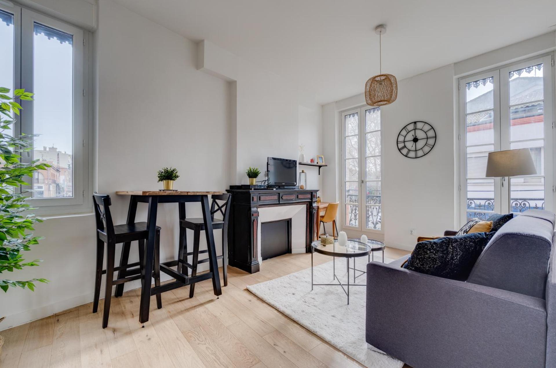 Studio Chic Et Lumineux, Garage, Wifi, Clim Toulouse Luaran gambar