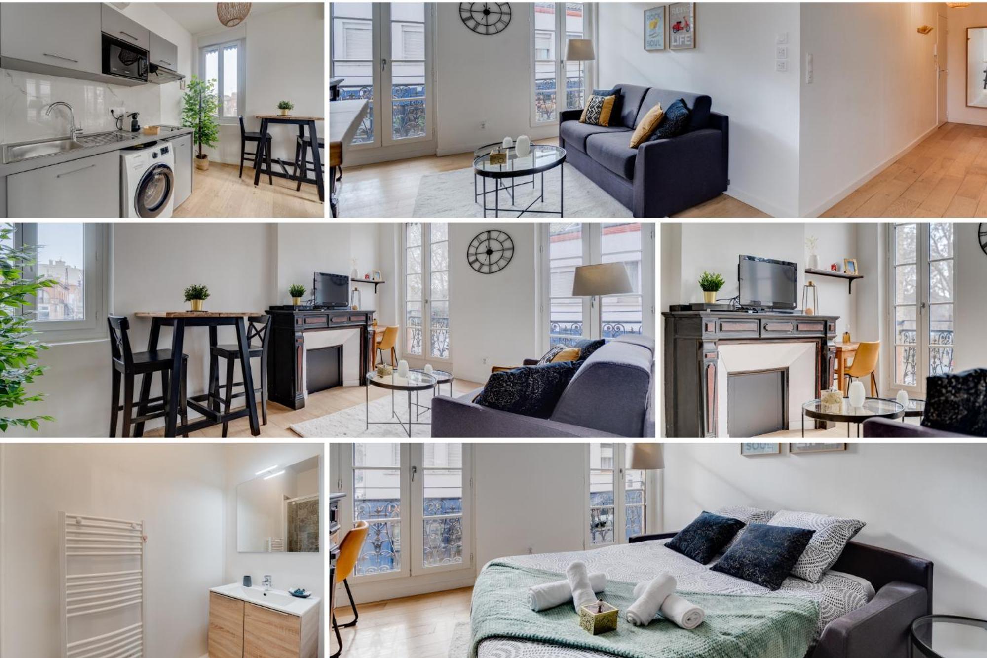 Studio Chic Et Lumineux, Garage, Wifi, Clim Toulouse Luaran gambar